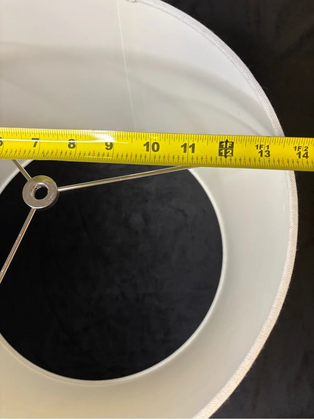 Classic Drum Lampshade Crisp White Textured